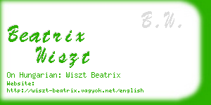 beatrix wiszt business card